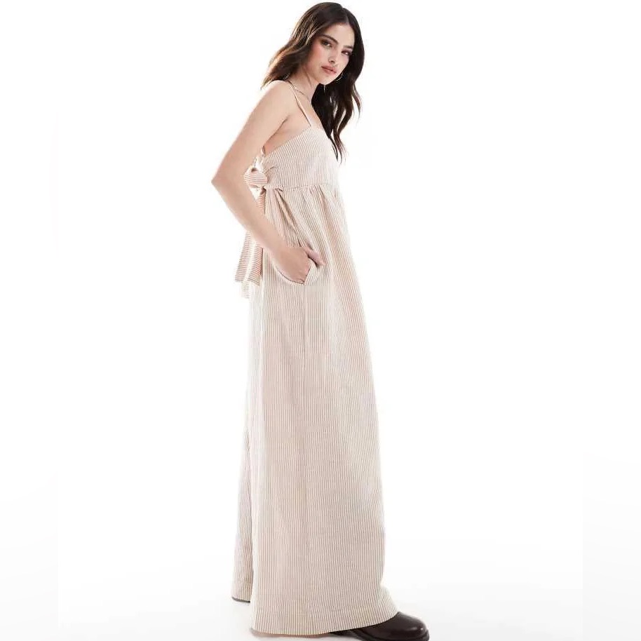 Madewell Linen/Cotton Blend Wide Leg Jumpsuit Size 6